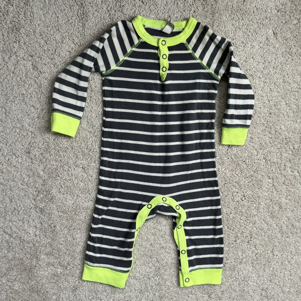 * Ruum 3-6 Months Neon Striped One Piece Romper
